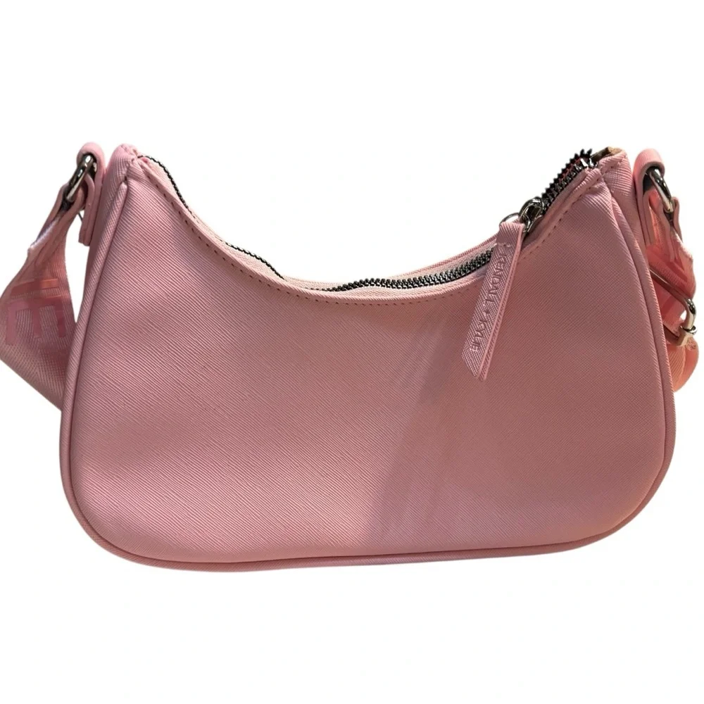 NWT Kendall & Kylie Bag Pale Pink Shoulder or Crossbody Zipper Accents New